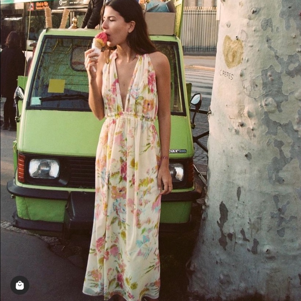 Zara floral dress size small